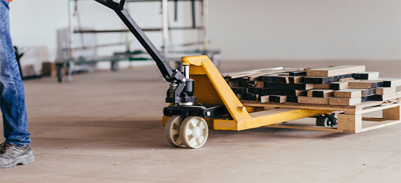 man pulling cart