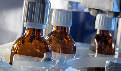 medicine bottle production stage