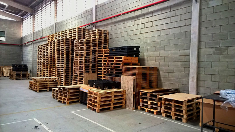 pallets inside