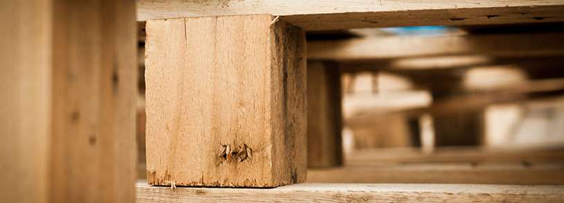 wooden pallet closeup